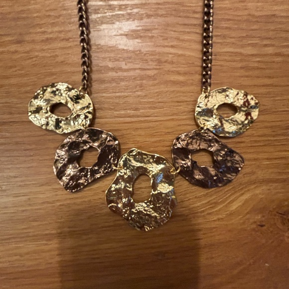 NWT Hope collection necklace and earrings set Gold and copper tones Beautiful - Picture 5 of 10